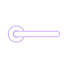 Buildings Door Handles Chiara Door Handle Line Art Illustration Svg, Free Vectors File